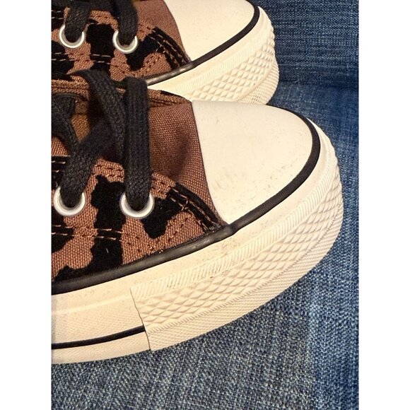 New Converse Chuck Taylor All Lift Platform Leopard Remix A12351C Sz 7 WOB/Tags - Picture 6 of 15